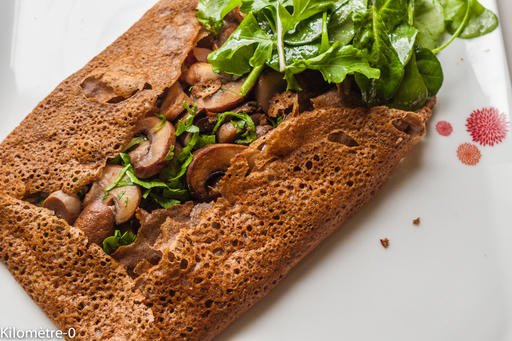 Galette de sarrasin aux champignons